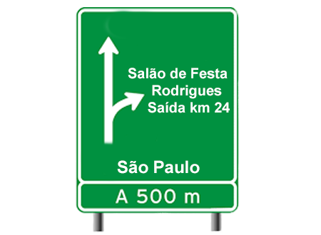 Saída para quem vem de são paulo